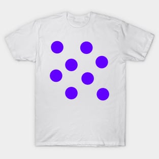 Purple on Orange Polka Dots T-Shirt